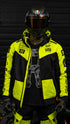 Ride Rich Regency V2 Flow Mesh Armoured GP Softshell Motorcycle Jacket - Yellow